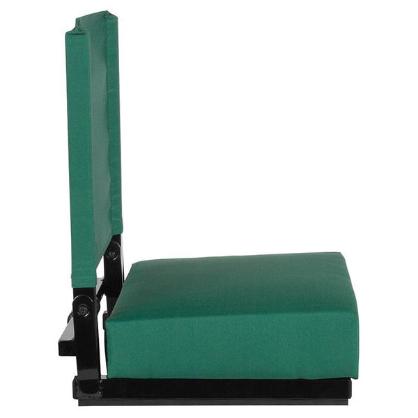 Flash Furniture Grandstand Comfort Seats by Flash with Ultra-Padded Seat in Hunter Green - XU-STA-HGR-GG