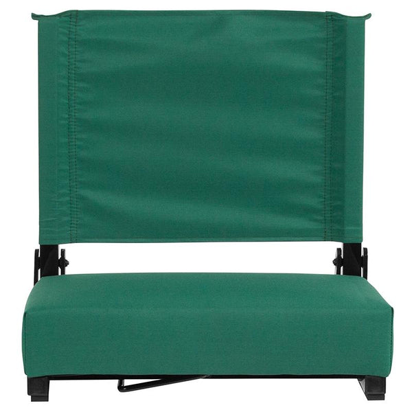 Flash Furniture Grandstand Comfort Seats by Flash with Ultra-Padded Seat in Hunter Green - XU-STA-HGR-GG