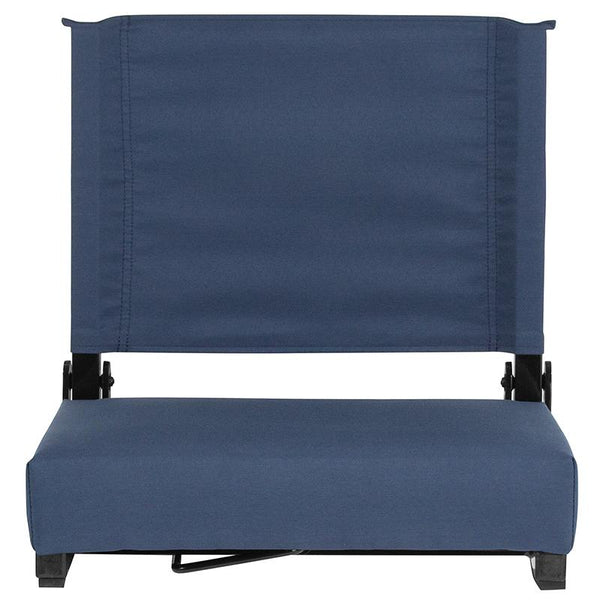 Flash Furniture Grandstand Comfort Seats by Flash with Ultra-Padded Seat in Navy Blue - XU-STA-NAVY-GG