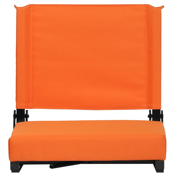 Flash Furniture Grandstand Comfort Seats by Flash with Ultra-Padded Seat in Orange - XU-STA-OR-GG