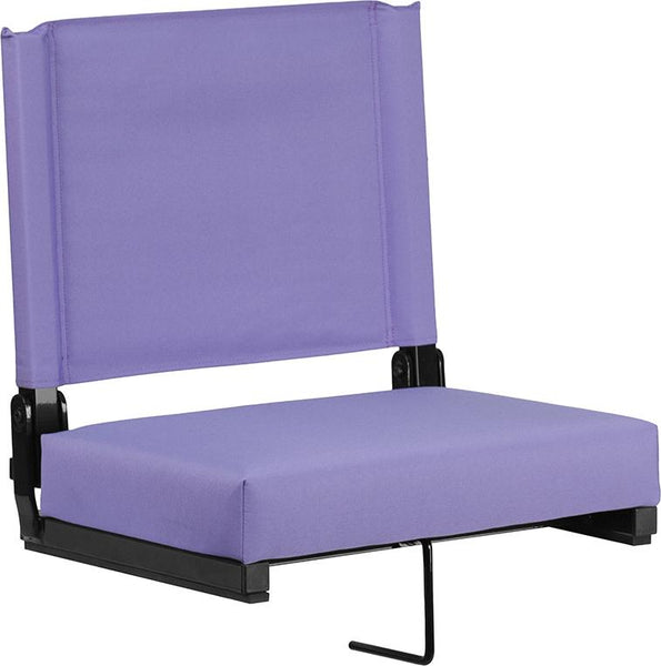 Flash Furniture Grandstand Comfort Seats by Flash with Ultra-Padded Seat in Purple - XU-STA-PUR-GG