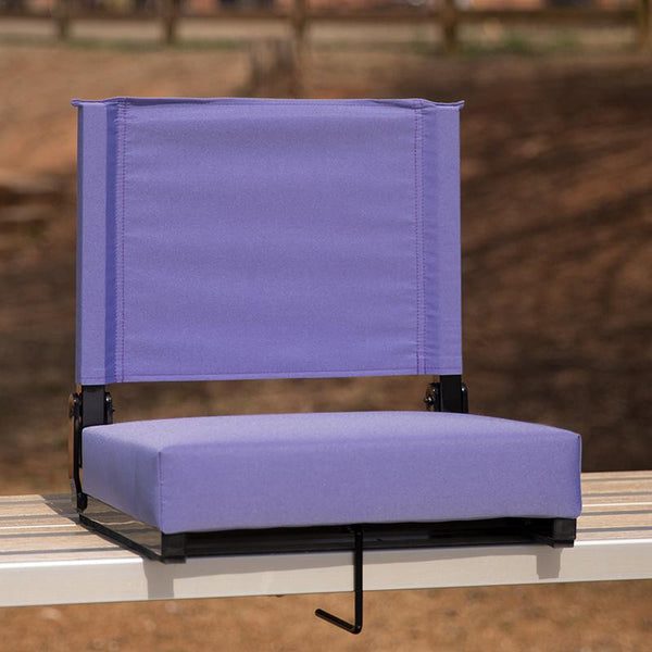 Flash Furniture Grandstand Comfort Seats by Flash with Ultra-Padded Seat in Purple - XU-STA-PUR-GG