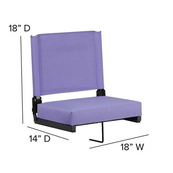 Flash Furniture Grandstand Comfort Seats by Flash with Ultra-Padded Seat in Purple - XU-STA-PUR-GG