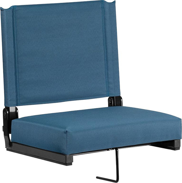 Flash Furniture Grandstand Comfort Seats by Flash with Ultra-Padded Seat in Teal - XU-STA-GN-GG