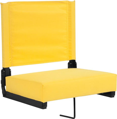 Flash Furniture Grandstand Comfort Seats by Flash with Ultra-Padded Seat in Yellow - XU-STA-YL-GG