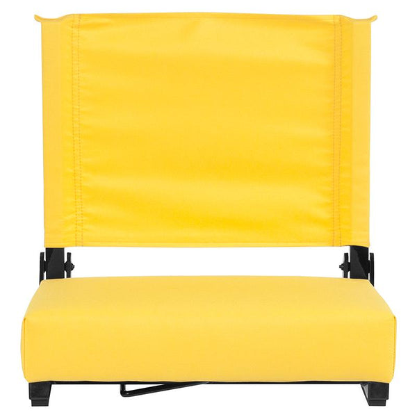 Flash Furniture Grandstand Comfort Seats by Flash with Ultra-Padded Seat in Yellow - XU-STA-YL-GG