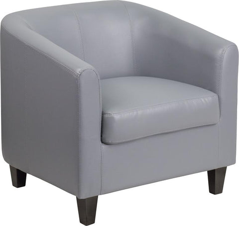 Flash Furniture Gray Leather Lounge Chair - BT-873-GY-GG