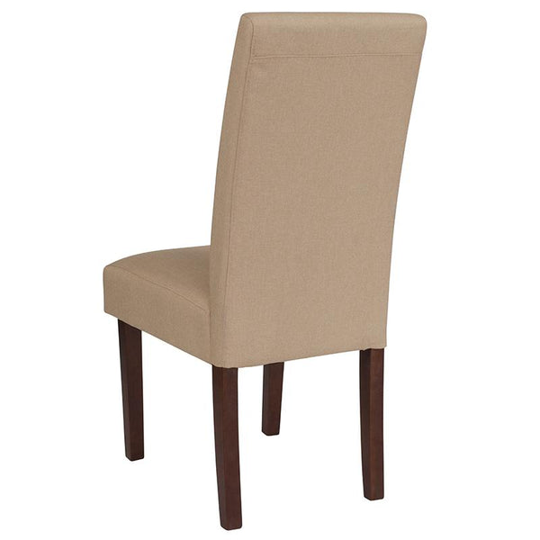 Flash Furniture Greenwich Series Beige Fabric Parsons Chair - QY-A37-9061-BGE-GG