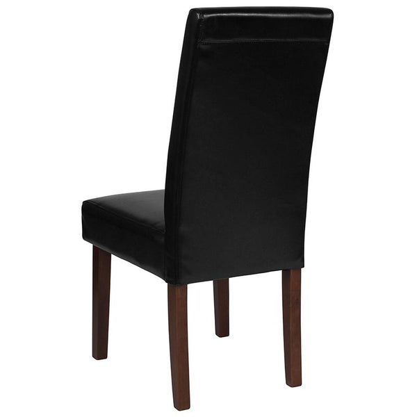 Flash Furniture Greenwich Series Black Leather Parsons Chair - QY-A37-9061-BKL-GG