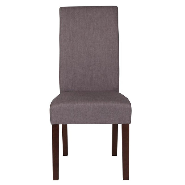 Flash Furniture Greenwich Series Light Gray Fabric Parsons Chair - QY-A37-9061-LGY-GG