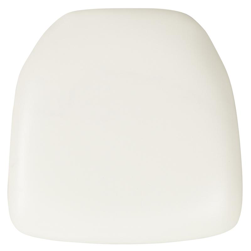 Flash Furniture Hard White Vinyl Chiavari Chair Cushion - BH-WH-HARD-VYL-GG