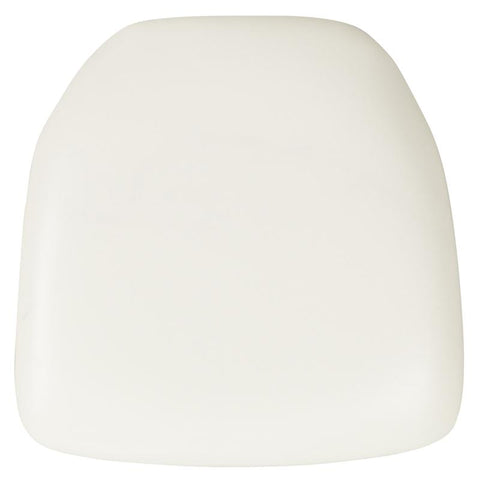 Flash Furniture Hard White Vinyl Chiavari Chair Cushion - BH-WH-HARD-VYL-GG