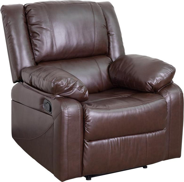 Flash Furniture Harmony Series Brown Leather Recliner - BT-70597-1-BN-GG
