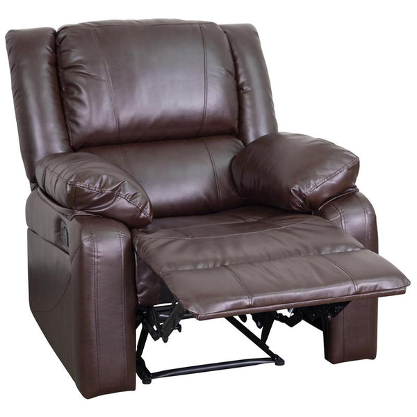 Flash Furniture Harmony Series Brown Leather Recliner - BT-70597-1-BN-GG