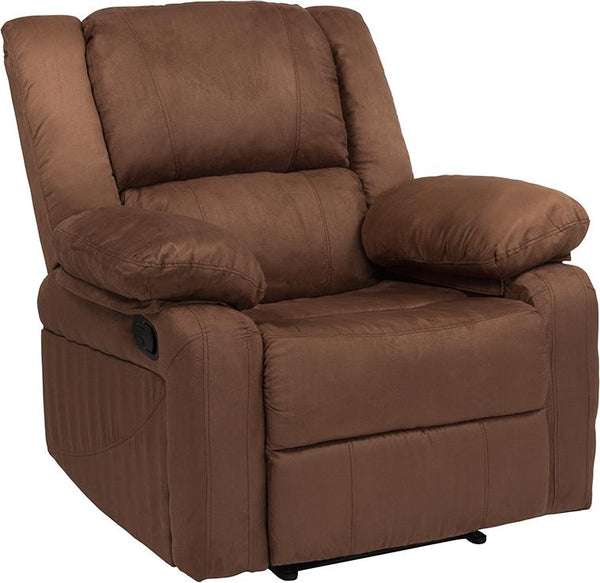 Flash Furniture Harmony Series Chocolate Brown Microfiber Recliner - BT-70597-1-BN-MIC-GG