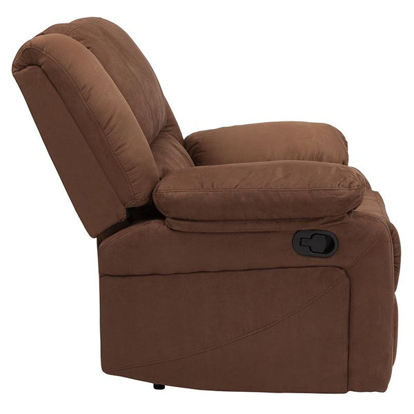 Flash Furniture Harmony Series Chocolate Brown Microfiber Recliner - BT-70597-1-BN-MIC-GG