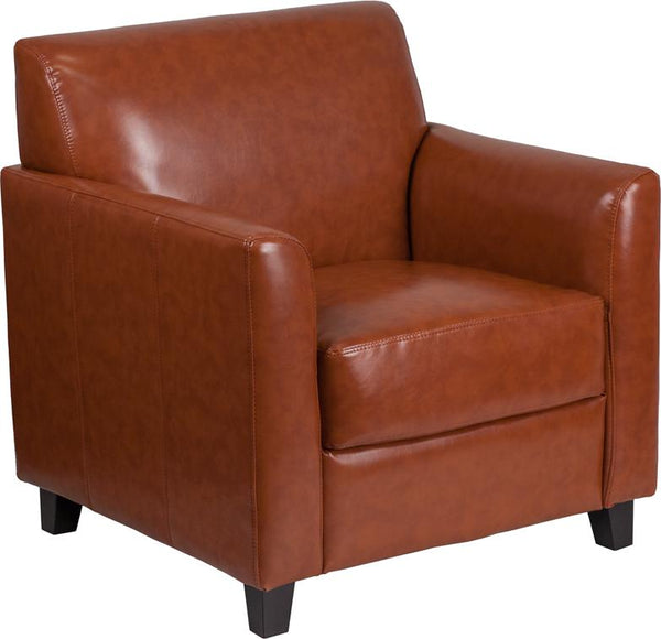 Flash Furniture HERCULES Diplomat Series Cognac Leather Chair - BT-827-1-CG-GG