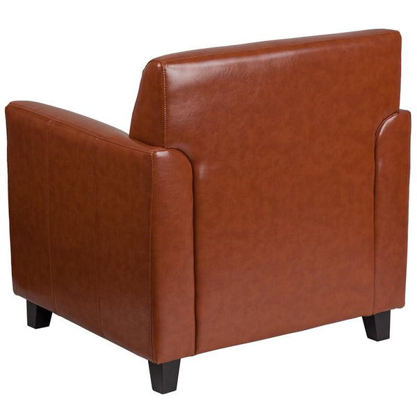 Flash Furniture HERCULES Diplomat Series Cognac Leather Chair - BT-827-1-CG-GG