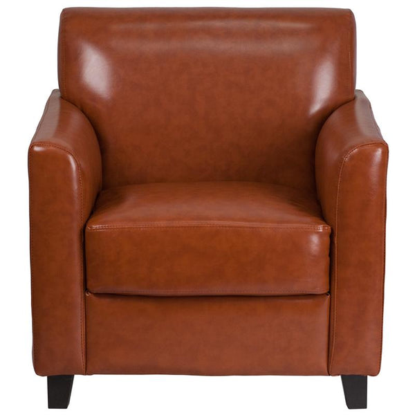 Flash Furniture HERCULES Diplomat Series Cognac Leather Chair - BT-827-1-CG-GG