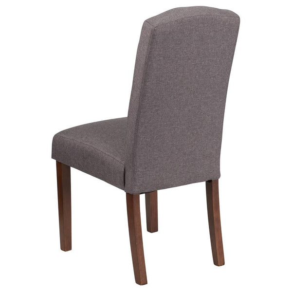 Flash Furniture HERCULES Grove Park Series Gray Fabric Tufted Parsons Chair - QY-A18-9325-GY-GG