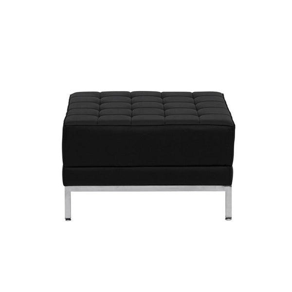 Flash Furniture HERCULES Imagination Series Black Leather Ottoman - ZB-IMAG-OTTOMAN-GG