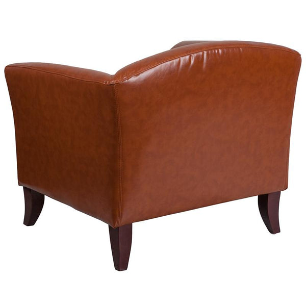 Flash Furniture HERCULES Imperial Series Cognac Leather Chair - 111-1-CG-GG