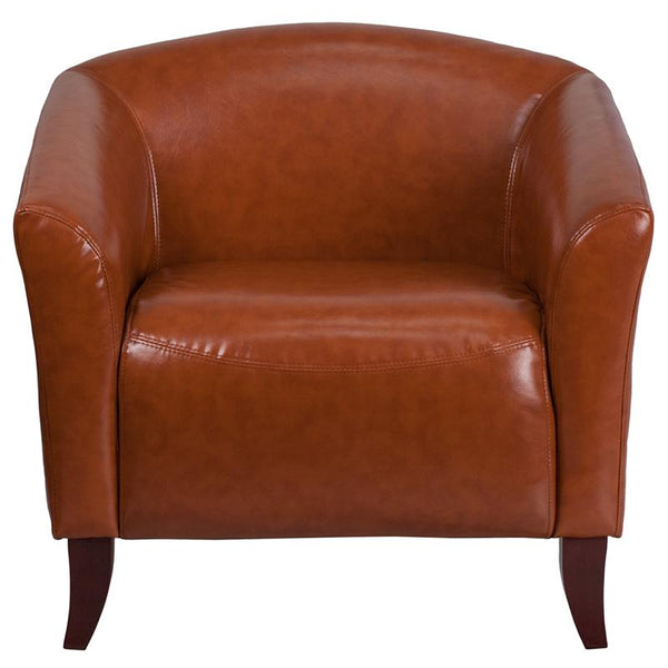 Flash Furniture HERCULES Imperial Series Cognac Leather Chair - 111-1-CG-GG