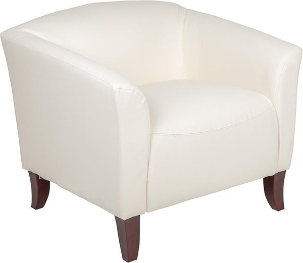 Flash Furniture HERCULES Imperial Series White Leather Chair - 111-1-WH-GG