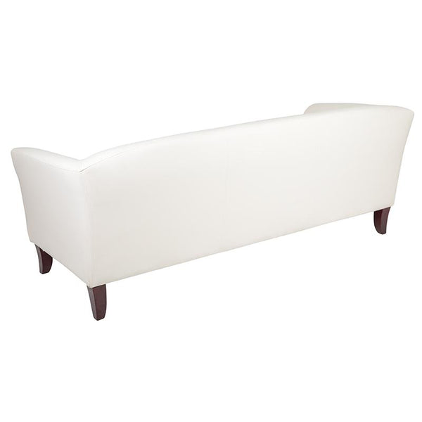 Flash Furniture HERCULES Imperial Series White Leather Sofa - 111-3-WH-GG