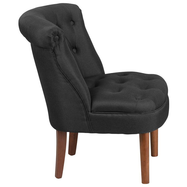 Flash Furniture HERCULES Kenley Series Black Fabric Tufted Chair - QY-A01-BK-GG