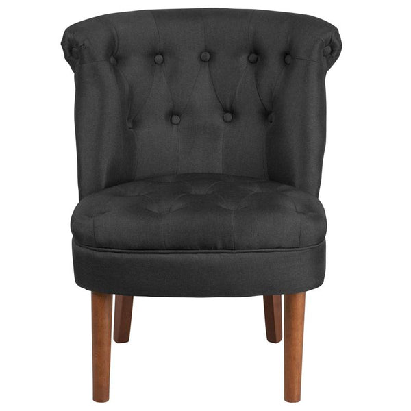 Flash Furniture HERCULES Kenley Series Black Fabric Tufted Chair - QY-A01-BK-GG