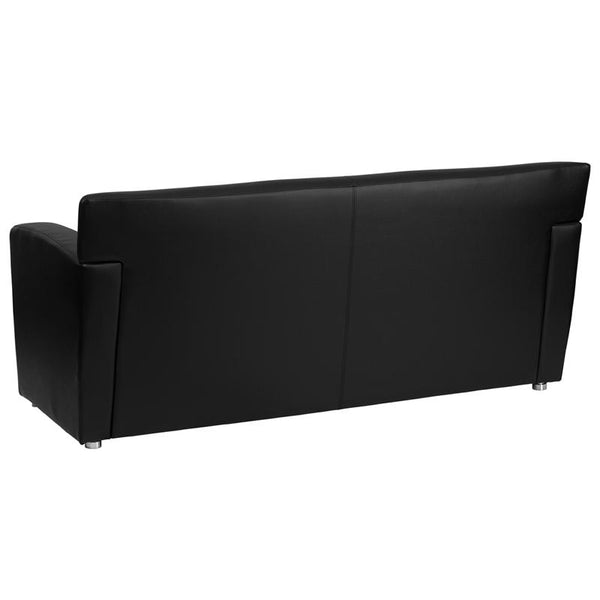 Flash Furniture HERCULES Majesty Series Black Leather Sofa - 222-3-BK-GG