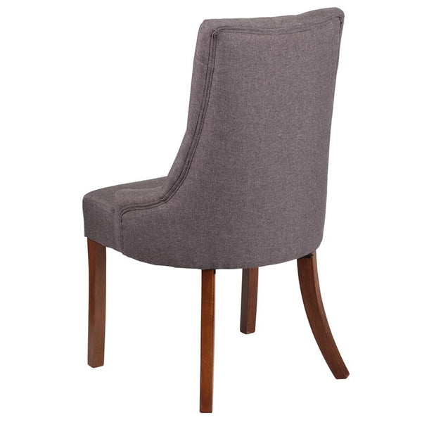 Flash Furniture HERCULES Paddington Series Gray Fabric Tufted Chair - QY-A08-GY-GG