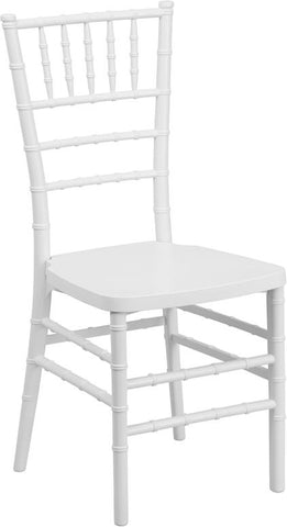 Flash Furniture HERCULES PREMIUM Series White Resin Stacking Chiavari Chair - LE-WHITE-GG