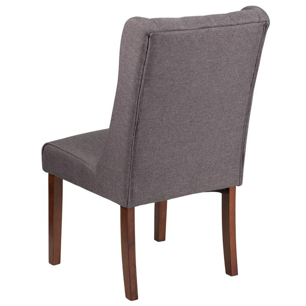 Flash Furniture HERCULES Preston Series Gray Fabric Tufted Parsons Chair - QY-A91-GY-GG