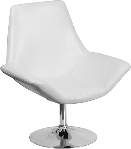 Flash Furniture HERCULES Sabrina Series White Leather Side Reception Chair - CH-102242-WH-GG