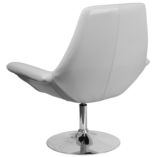 Flash Furniture HERCULES Sabrina Series White Leather Side Reception Chair - CH-102242-WH-GG