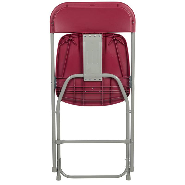 Flash Furniture HERCULES Series 650 lb. Capacity Premium Red Plastic Folding Chair - LE-L-3-RED-GG