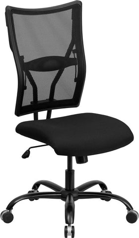 Flash Furniture HERCULES Series Big & Tall 400 lb. Rated Black Mesh Executive Swivel Chair - WL-5029SYG-GG