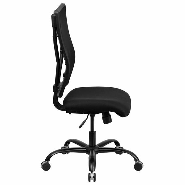 Flash Furniture HERCULES Series Big & Tall 400 lb. Rated Black Mesh Executive Swivel Chair - WL-5029SYG-GG