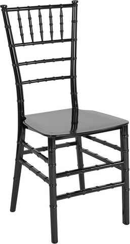 Flash Furniture HERCULES Series Black Resin Stacking Chiavari Chair - LE-BLACK-M-GG