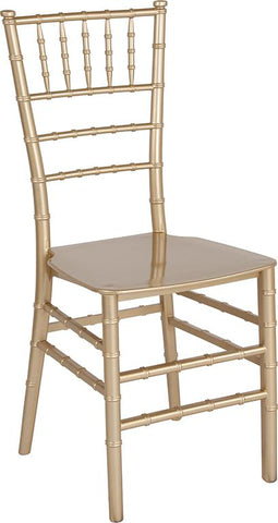 Flash Furniture HERCULES Series Gold Resin Stacking Chiavari Chair - LE-GOLD-M-GG