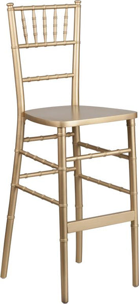 Flash Furniture HERCULES Series Gold Wood Chiavari Barstool - XA-CH-BAR-GO-GG