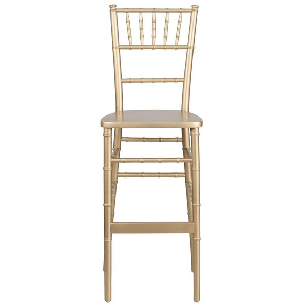 Flash Furniture HERCULES Series Gold Wood Chiavari Barstool - XA-CH-BAR-GO-GG