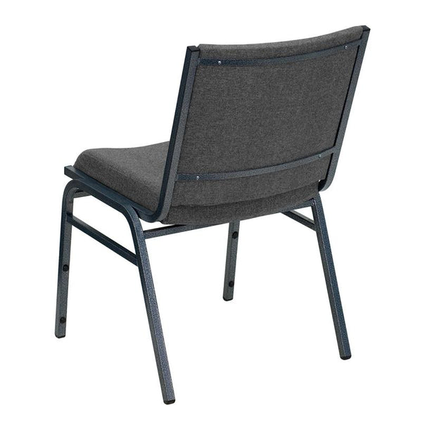 Flash Furniture HERCULES Series Heavy Duty Gray Fabric Stack Chair - XU-60153-GY-GG