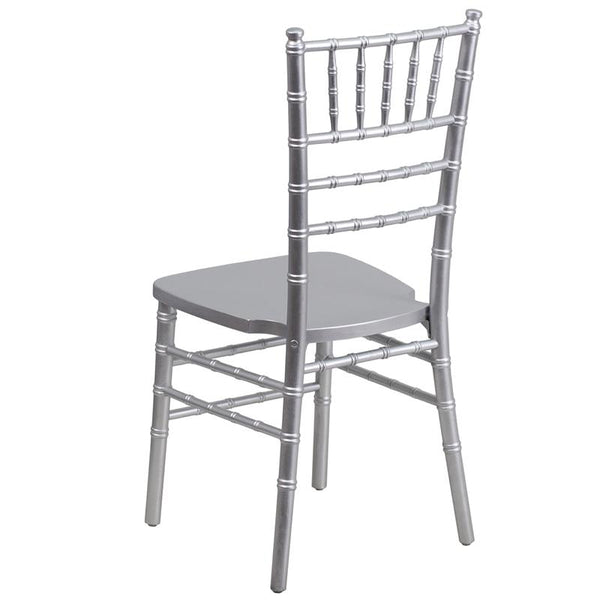 Flash Furniture HERCULES Series Silver Wood Chiavari Chair - XS-SILVER-GG