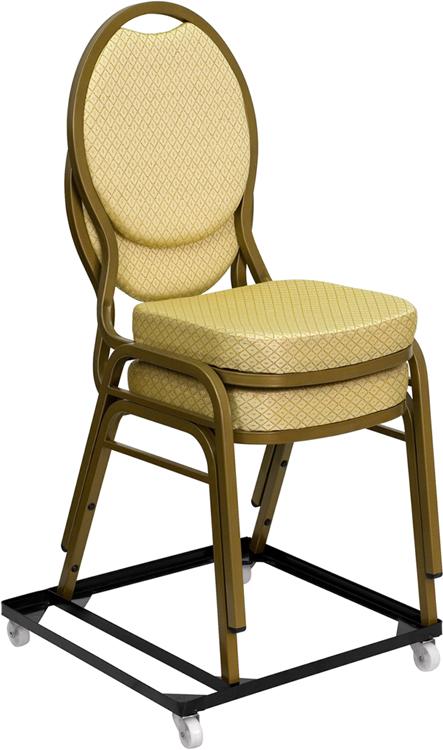 Flash Furniture HERCULES Series Steel Stack Chair and Church Chair Dolly - FD-BAN-CH-DOLLY-GG