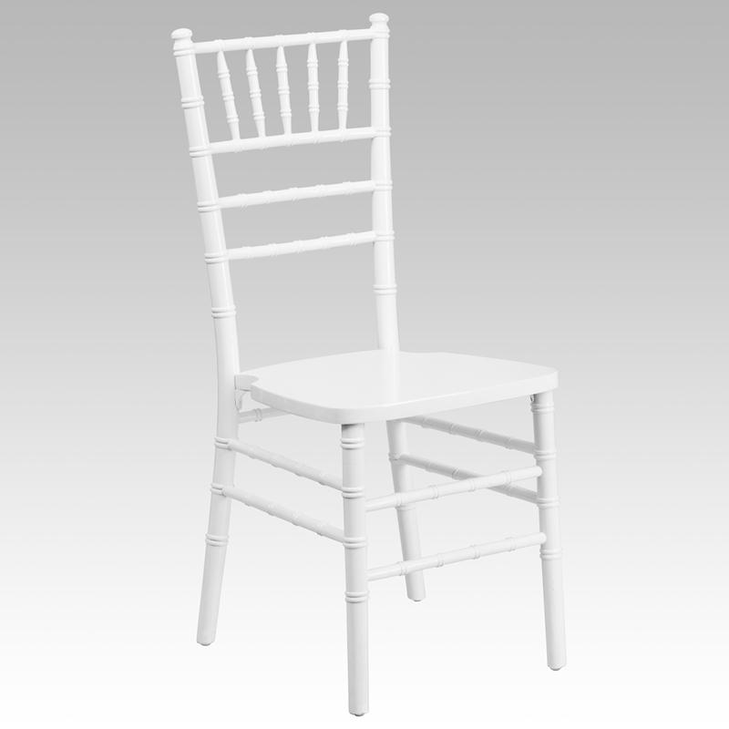 Flash Furniture HERCULES Series White Wood Chiavari Chair - XS-WHITE-GG