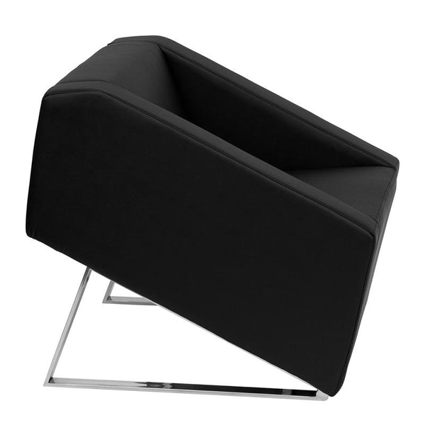 Flash Furniture HERCULES Smart Series Black Leather Lounge Chair - ZB-SMART-BLACK-GG