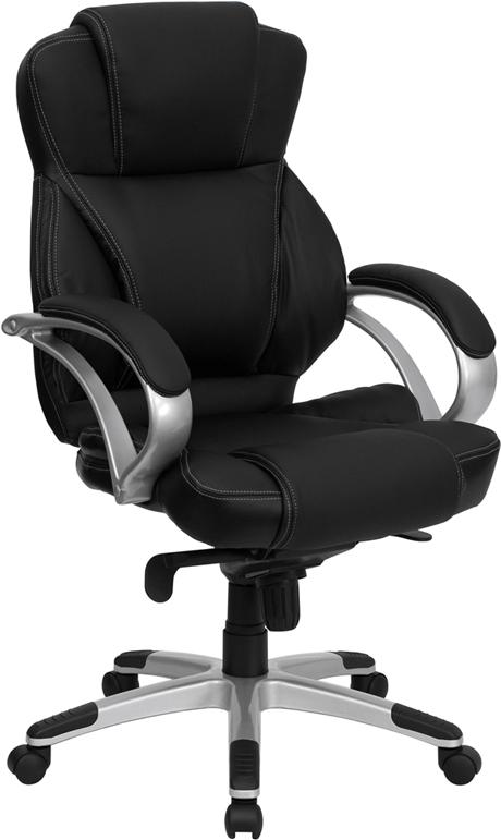 Flash Furniture High Back Black Leather Contemporary Executive Swivel Chair - H-9626L-2-GG